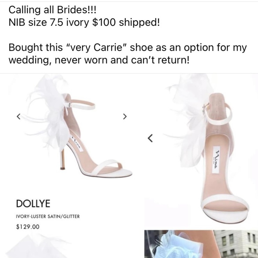 Nina Dollye heels- perfect for the Bride to be!!!!